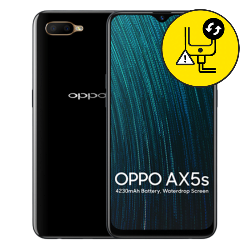 Oppo AX5 Black Charging Port Replacement