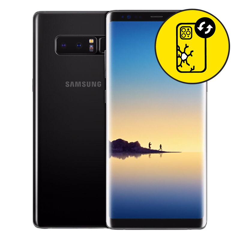 Samsung Galaxy Note 8 Black Back Glass Replacement